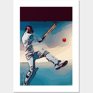 Cricket Batsman Posters and Art